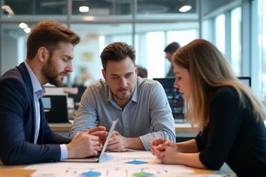 NetBasics Australia team members discussing network plans